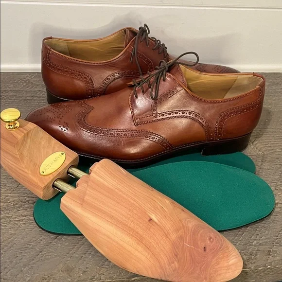 Ace Marks Wingtip Vincent Wingtip Cognac Antique - Size 12 - Picture 15 of 17